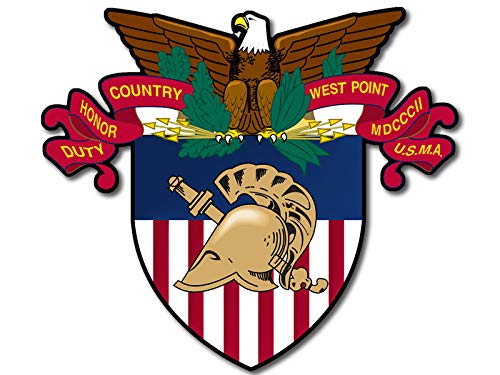 American Vinyl West Point Honor Country Duty Logo Shaped Sticker (Army Military Academy USMA) - //medicalbooks.filipinodoctors.org
