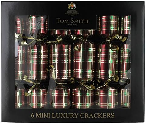 Tom Smith Silver Mini Luxury Christmas Crackers - 6 pack