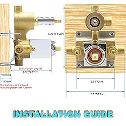 Drettyer Solid Brass Shower Valve Pressure