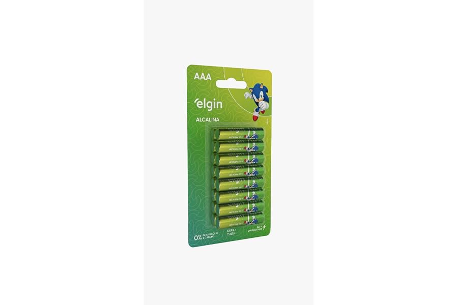 Pilha Alcalina AAA com 16 unidades Elgin Palito