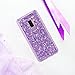 UrbanDrama for Galaxy S9 Plus Case, Slim Glitter Sparkle Bling Scratch Resistant Hard PC, Soft TPU Raised Edge Rubber Protective Case for Samsung Galaxy S9 Plus, S9 Plus, 2018 Released, Purple