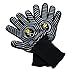 BBQ Essentials Heat Resistant BBQ Gloves | 1472°F Extreme Heat Proof Oven Mitts | One Size Fits All Silicone Based Fire Safety Gloves for Cooking, Grilling, Baking, Camping, Pot Handling, Free E-Book