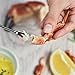 Crabaholik Seafood Tools Set: 12pcs Leg Cracking Crab Utensils Kit -2 Lobster Crackers + 2 Ceramic Butter Warmers + 4 Lobster Knives + 4 Crab Leg Forks Picks | Stainless Steel & Heavy-Duty Nut Cracker