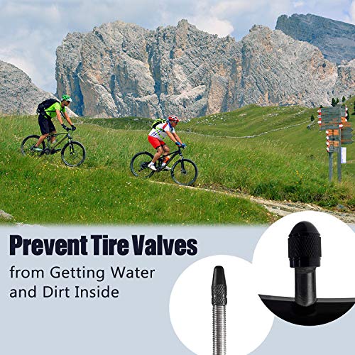 GIYO Mini Bike Pump Portable, High Volume Bicycle Air Pump for Fast Pumping Fits Presta and Schrader Automatically, 4 Valve Caps and 2 Inflation Needles Included - Thumbnail 6