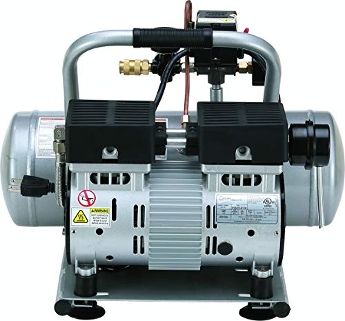 California Air Tools 2010AGK18 Ultra Quiet & Oil-Free 1.0 Hp, 2.0 Gal. Aluminum Tank Air Compressor with Nail Gun Kit