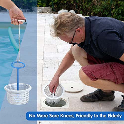 Skimmer Basket Handle, Pool Skimmer Basket Hook, Universal Pool Skimmer