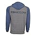 Fc Barcelona Hoodie Fz Summer Light Zip up Jacket Grey Adults (XL)