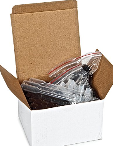 Vivaplex, 24, Amber, 10 ml Glass Roll-on Bottles with Stainless Steel Roller Balls. 3 - 3 ml Droppers included