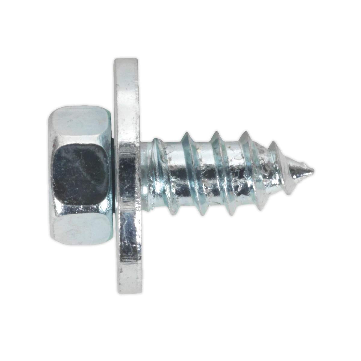 Sealey ASW121 Acme Screw with Captive Washer M12 x 1/2" Zinc BS 7976/6903/B Pack of 50