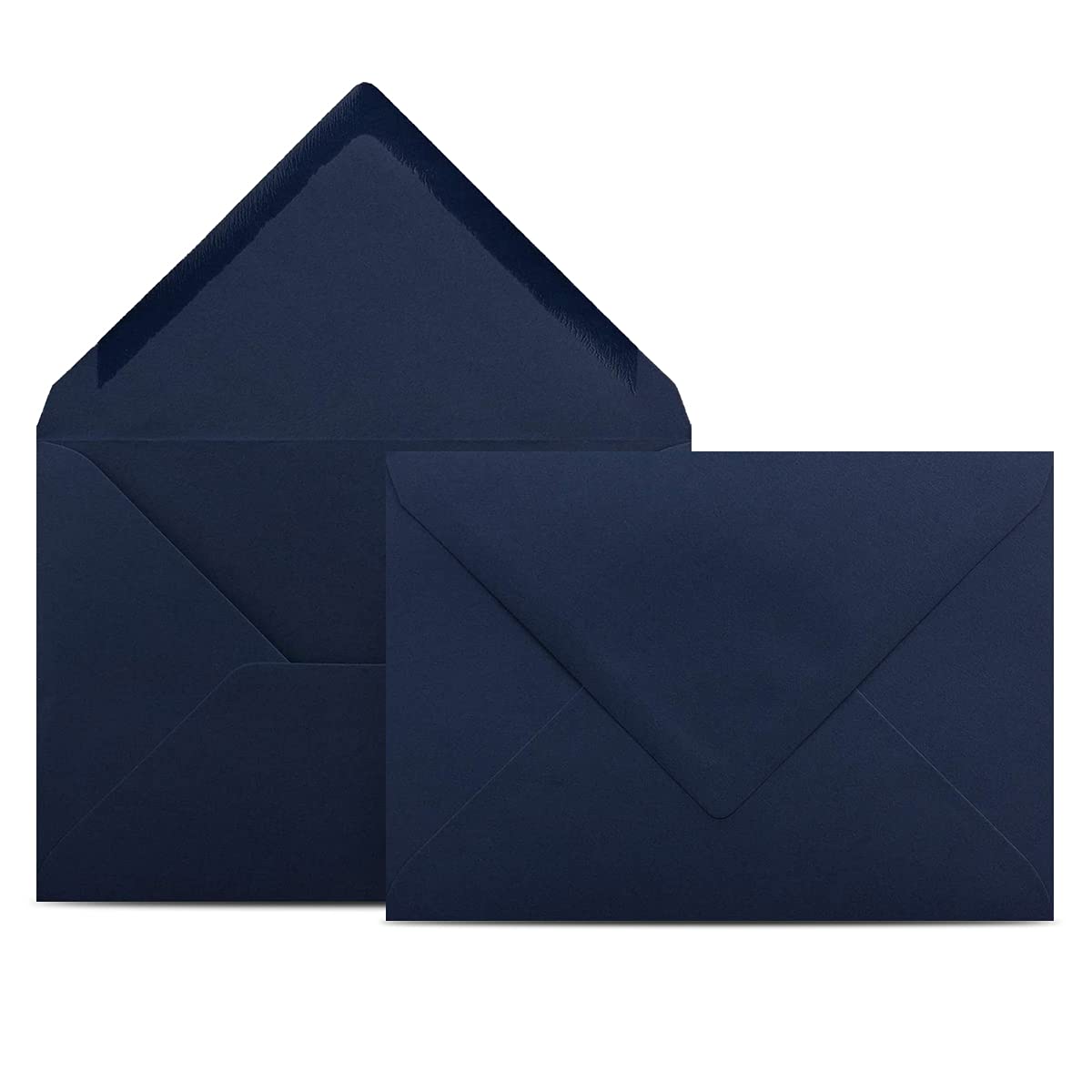 COLOURS-4-YOU Envelopes, DIN C6, Dark Blue, 11.4 x 16.2 cm, 80 g/m² Envelopes with Wet Glue, Pointed Flap, without Window, Pack of 100