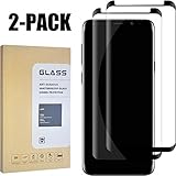 Galaxy S9 Plus Screen Protector Glass,(2-PACK-Clear)3D Curved Dot Matrix Full Screen Samsung Galaxy S9 PLUS Tempered Glass Screen Protector (6.2
