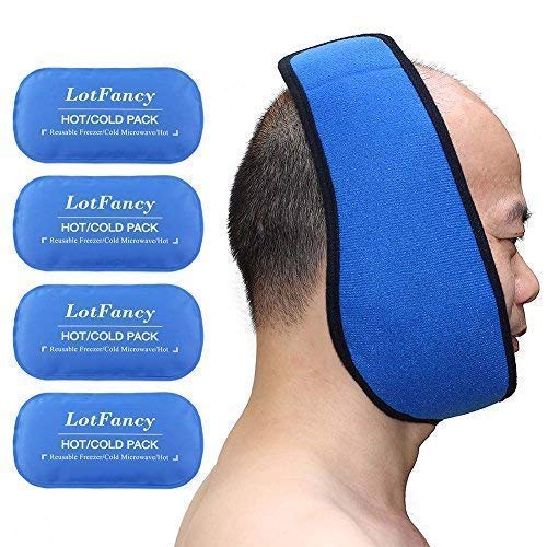 LotFancy Reusable Hot or Cold Gel-Pack with Stretch Wrap