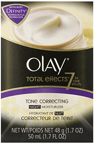Olay Total Effects 7-In-1 Tone Correcting Night Moisturizer, 1.7 fl. Oz. (Pack of 2)