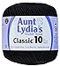 Aunt Lydia's Crochet Thread - Size 10 - Black (2-Pack)