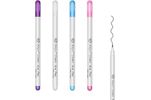 D&D Fabric Marking Pens, 4 Color Water Soluble Ink for Quilting, Dressmaking, Sewing Marking & Tracing Tools (4-Pack)