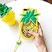 Unique iPhone 7 Case, iPhone 8 Case, Cute 3D Creative Soft Feeling Silicone Phone Case Cover for Apple iPhone 7 Liquid Pineapple