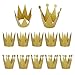 LeeSky Birthday Party Hats,12 Pack Gold Birthday Crown Hats,Kids and Adult Party Hats,Party Decorations Crowns Supplies