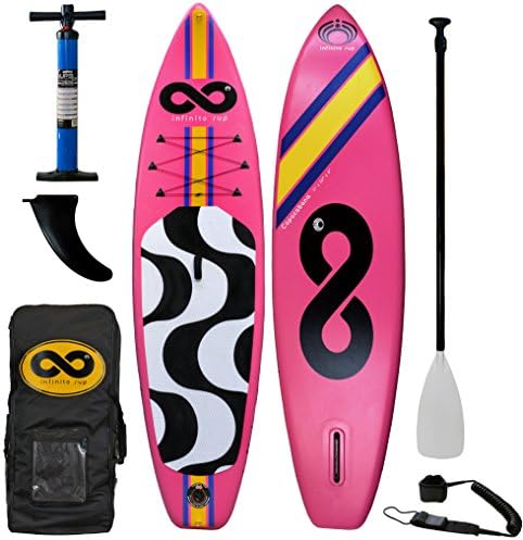 2017 INFINITO SUP Copacabana 11' Inflatable SUP Package (11' x 33" x 6") (Hibiscus Pink)