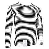 Genuine Russian Marines TELNYASHKA Top - Black Striped Long Sleeved T-Shirt