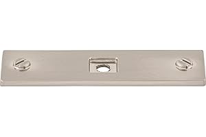 Top Knobs TK741BSN Barrington Collection 3" Channing Backplate, Brushed Satin Nickel