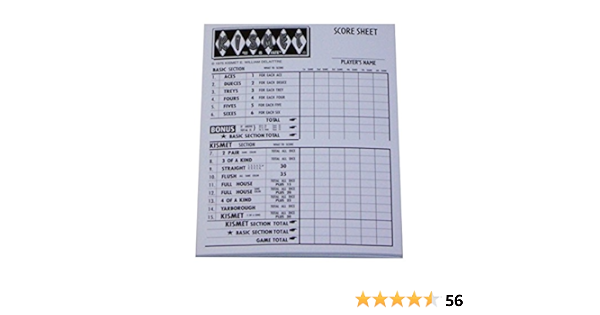 endless games kismet dice game replacement scorepads accessories amazon canada