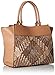 Nine West Gleam Team Lg Satchel, Dark Camel/Camel/Grey/Multi