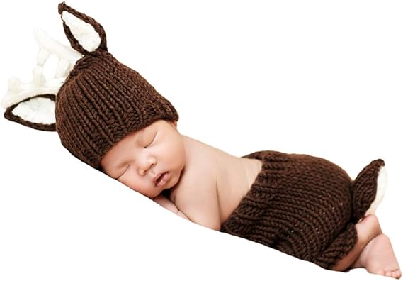 Verberra Bebe Photographie Props Nouveau Ne Seance Photo Tenue Garcon Fille Costume D Appui Costume Noel Cerf Amazon Fr Vetements Et Accessoires