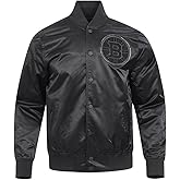 Pro Standard NHL mens Mens Nhl Classic Triple Black Satin Jacket