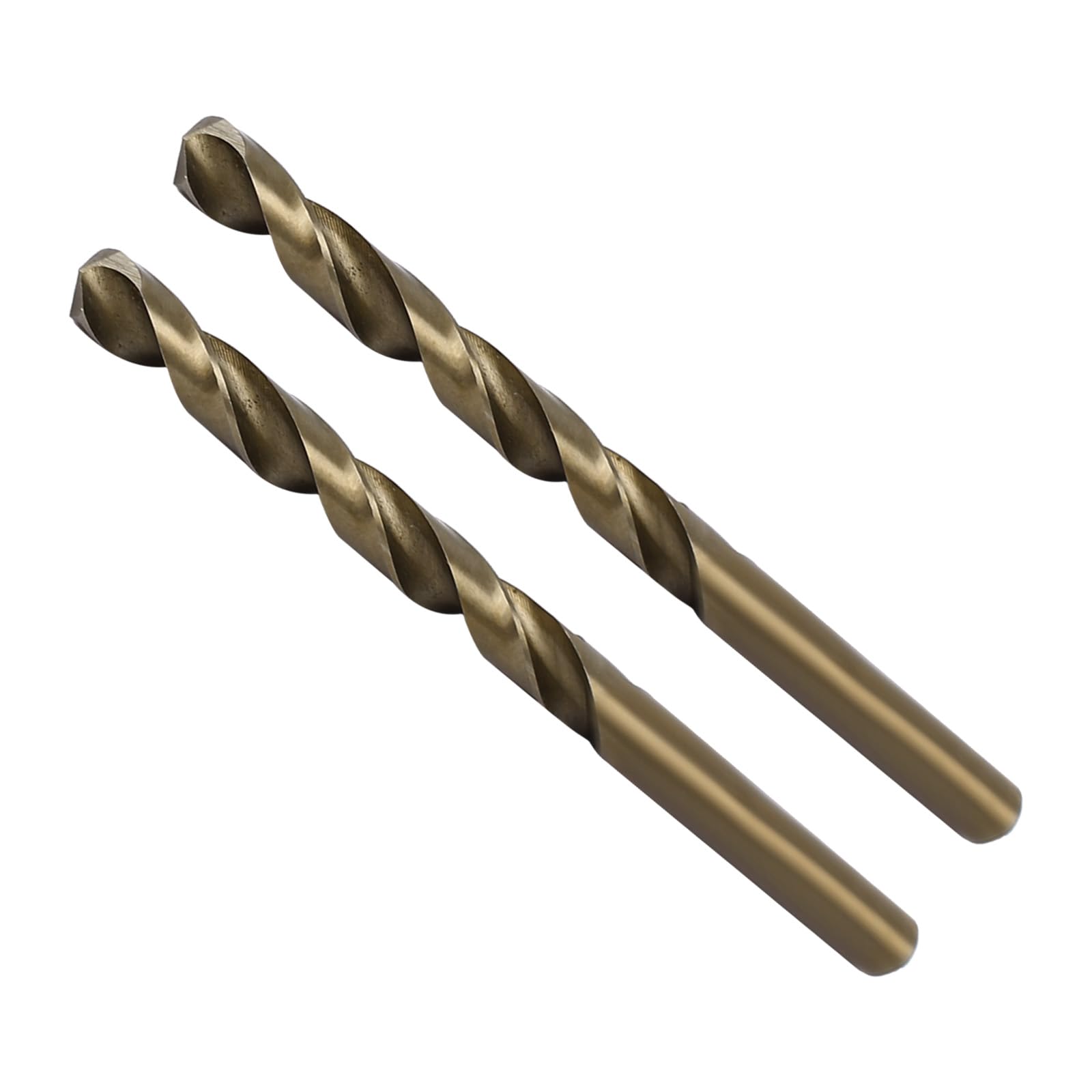 CoCud High Speed Steel Cobalt Twist Drill Bits, 6.8mm Diameter 108mm Length, Straight Twist Jobber Drill Bit - (Applications: for Metal Woodwork Plastic Aluminum), 2Pieces