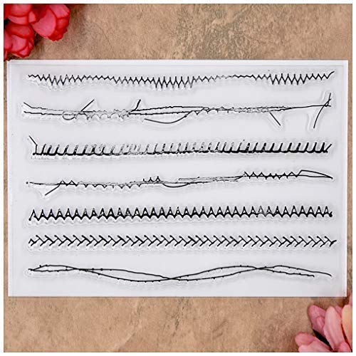 Kwan Crafts Sewing Thread Clear Stamps for Card Making Decoration and DIY Scrapbooking