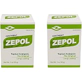 Zepol Original. Topical Ointment for Muscles, Joints, Backache, Sprains, and Strains. 1 oz. Pack of 2