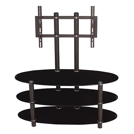 Woodness Glass Eve 5990 TV Unit (Matte, Black)