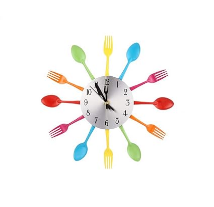 Amazon Com Modern Design 3d Digital Wall Clock Stainless Steel