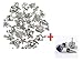 PiercingJ Lot 40x Marine Ocean Fish & Sea Creatures Charm Beads Tibetan Silver Finding