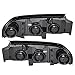 Brock Replacement Driver and Passenger Set Headlights Compatible with 2000-2004 Impala 10349961 10349962