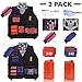 [2 Pack 2020 Newest] DoitY Kids Tactical Vest Kit for Nerf Guns N-Strike Elite Series with Refill Darts, Dart Pouch, Reload Clips, Tactical Mask, Wrist Band and Protective Glasses for Boys Toy Gun War