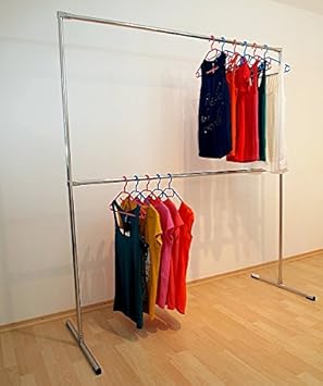 raff 130x200x60 Profi KLEIDERSTÄNDER KLEIDERSTANGE Garderobe FREISTEHEND-G200