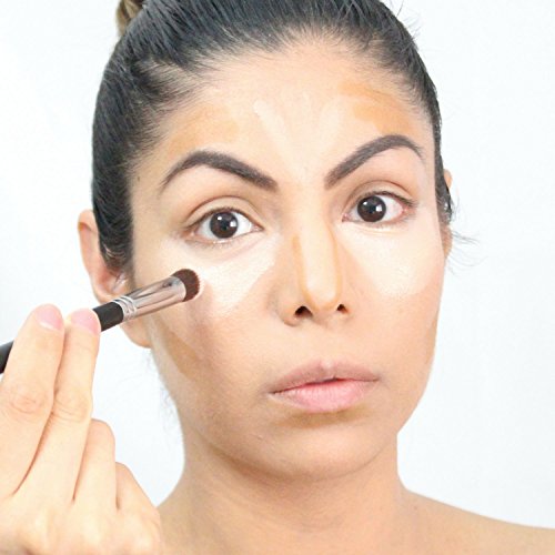 Concealer Makeup Brush Flat Top Synthetic Bristles Best for Acne, Under Eye Concealing and Blending for Maximum Coverage, Vegan