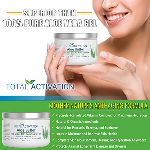 Total Activation Aloe Vera Cream Face & Body Moisturizer Day & Night