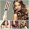 Hair-Curler-Yalixuan-3-Barrel-Hair-Waver-25mm-Hair-Curling-Wand-with-Heat-Resistant-Glove-and-2-Hair-Clips-2-Temperature-Mode-Control-for-Long-or-Short-Hair-Hot-Pressing-Styling-Tool-White-Gold Hair Curler, Yalixuan 3 Barrel Hair Waver, 25mm Hair Curling Wand with Heat-Resistant Glove and 2 Hair Clips, 2…