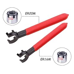 Mesee 2-Piece ER16/ER20 M-Type Collet Chuck Wrench