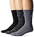 Under Armour Men's Twisted Crew Socks, Black/Assorted, Large