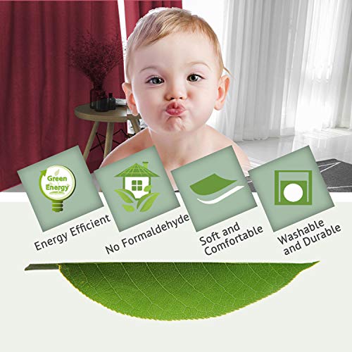 image for H.VERSAILTEX Primitive Burlap Linen Curtains for Bedroom 84 Room Darke