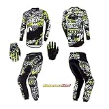 Oneal Element Attack MX Jersey Pant Gloves Combo