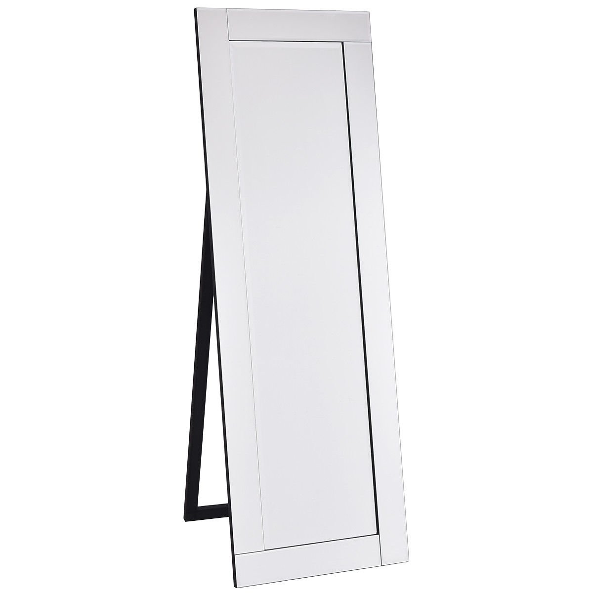 Giantex Full Length Dressing Mirror Wooden Frame Home ...