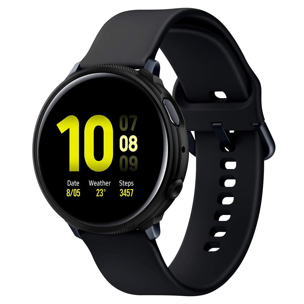 Spigen Liquid Air Armor Case Compatible with Samsung Galaxy Watch Active 2 44 mm (2019) Black