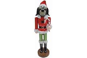 Santa's Workshop Christmas Dog Nutcracker, 14" Tall, Red/Green