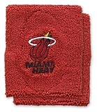 NBA Miami Heat 2-Pack Team Logo Wristbands - Dark Red