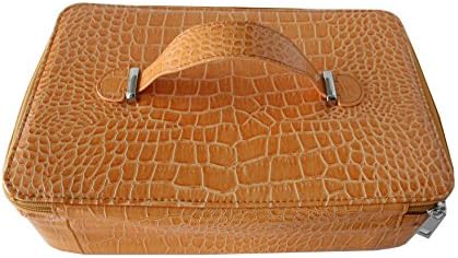 QuietSoul Essential Oil Carrying Case ~ Holds 40 - 15ml bottles ~ Stylish Leather Hard Shell Exterior with High Density Foam Insert ~ Perfect Storage for Home or Travel (Yellow)