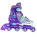 Crazy Skates 148 Kids Adjustable Inline Skate - Adjusts 4 Sizes (148PG)